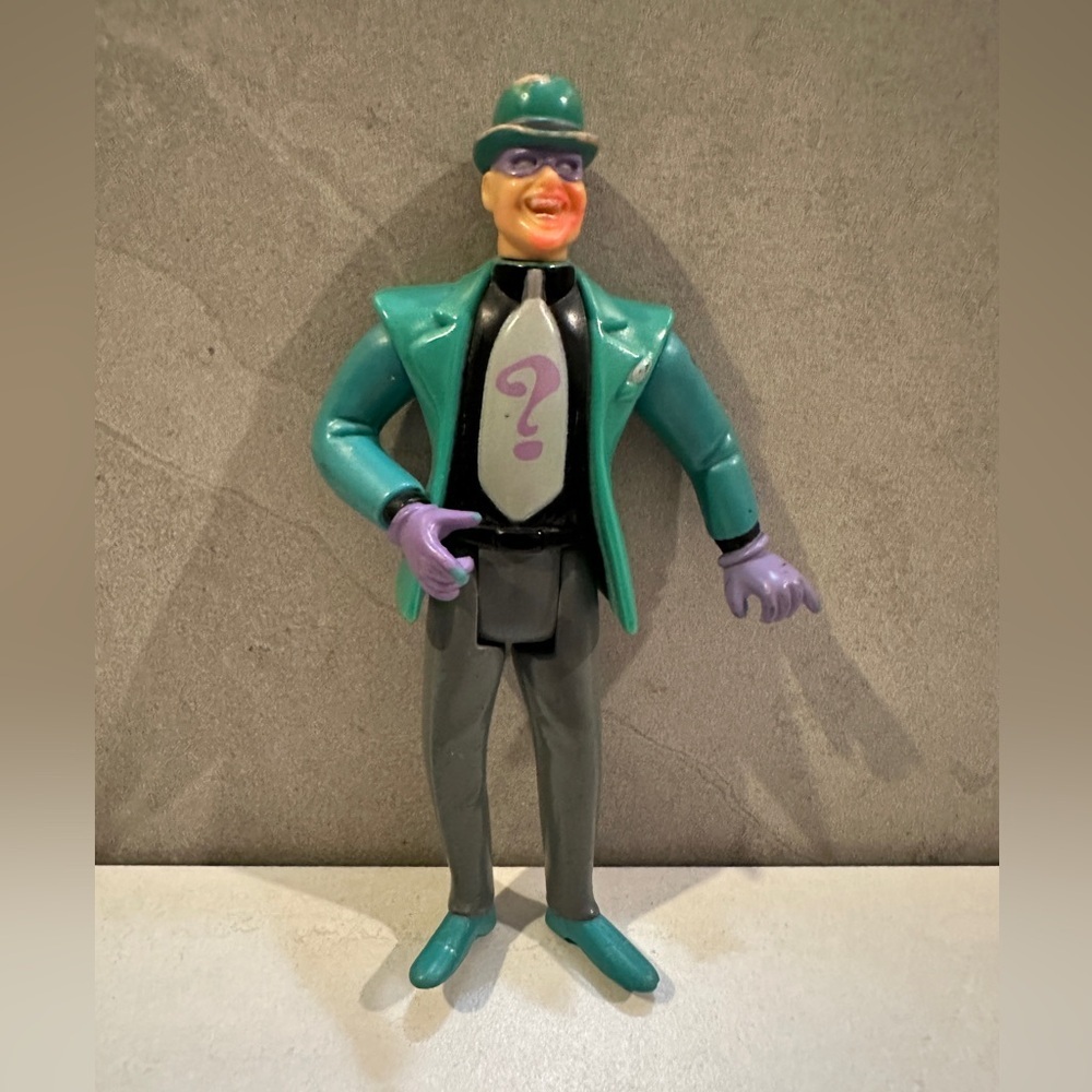 The Riddler Batman The Animated Series Villain Foe 4.2” Vntg (1993) Kenner